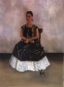 Frida Kahlo Itzcuintli Dog with me oil painting